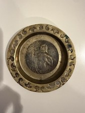 Bandeja decorativa vintage de bronze maciço gravada em escorpião anel bugigangas comprar usado  Enviando para Brazil