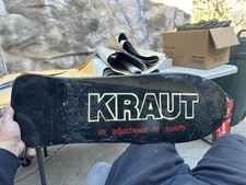 KRAUT “ Adjustment To Society “ 1982 Skateboard Deck Punk Band, usado comprar usado  Enviando para Brazil