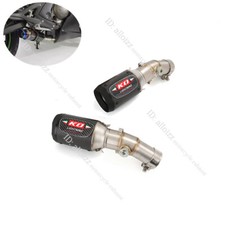 Para Kawasaki Ninja ER6N ER6F EX650 06-11 Sistema de Escape Tubo Médio Pontas de Extremidade de Carbono comprar usado  Enviando para Brazil