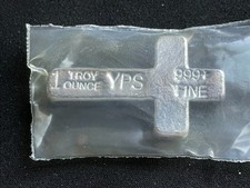 Cruz de prata fina YPS derramada à mão 1 oz .999+ [NL-C1] comprar usado  Enviando para Brazil
