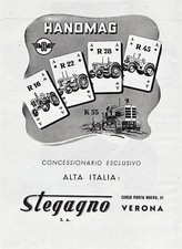 Pubblicita 1952 trattore usato  Biella