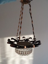 Deckenlampe rustikal braun gebraucht kaufen  Roßleben