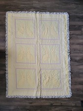 Usado, Cobertor de bebê vintage colcha berço coelho rosa amarelo comprar usado  Enviando para Brazil
