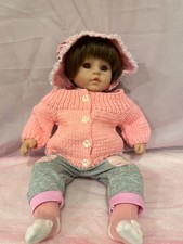 Boneca renascida corpo macio cabeça e membros silicone NPK 19"" cabelo e olhos castanhos comprar usado  Enviando para Brazil