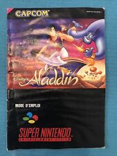 Rare Notice Du Jeu Super Nintendo SNES PAL FRA Aladdin Version Boite Noire comprar usado  Enviando para Brazil