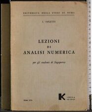 Lezioni analisi numerica. usato  Ariccia