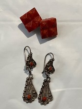 Boucles oreilles corail d'occasion  France