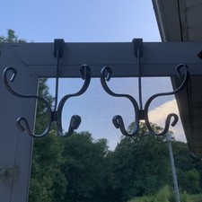 2 cabides sobre a porta gancho banheiro quarto armazenamento 4 pinos prata art déco comprar usado  Enviando para Brazil