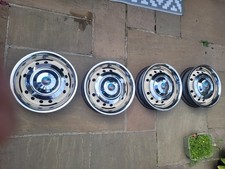 Tr4 steel wheels for sale  ROTHERHAM