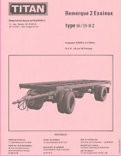 Prospectus remorque essieux d'occasion  Marcillat-en-Combraille
