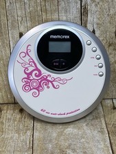 CD player pessoal raro Memorex 60 segundos proteção antichoque W143-PNK rosa funciona comprar usado  Enviando para Brazil