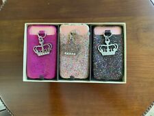 Conjunto de 3 Capas Autênticas Juicy Couture Gel Glitter iPhone 4S com Berloques Coroa comprar usado  Enviando para Brazil
