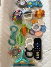 Lote de 16 brinquedos sensoriais de silicone com clipe Paci para dentição infantil Lovevery comprar usado  Enviando para Brazil