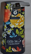 Pioneer Woman Hamilton Beach 9" de altura abridor de lata elétrico automático azul floral, usado comprar usado  Enviando para Brazil
