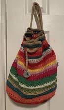 Mochila de crochê listrada arco-íris colorida verão The Sak comprar usado  Enviando para Brazil