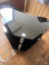 Black glass stand for sale  YORK
