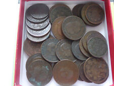 MOEDAS DE COBRE PORTUGAL 1880/90s 10 e 20 REIS 34 PEÇAS BAIXA QUALIDADE £17.50 (Caixa.34 comprar usado  Enviando para Brazil