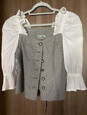 Trachtenmieder bluse grau gebraucht kaufen  Scheinfeld