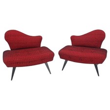 Pair red upholstery for sale  USA