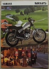 Folheto de vendas YAMAHA SR125 MOTOCICLETA c1998 #LTN-3MC-0107013-98E comprar usado  Enviando para Brazil