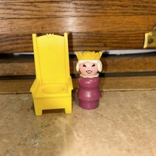 Queen & Throne Vintage 1974 Fisher Price Play Castle 993. Estatueta Little People comprar usado  Enviando para Brazil