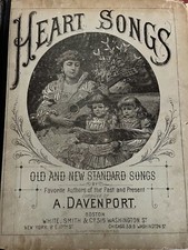 1888 Heart Songs piano A Davenport Boston Conservatory método capa dura 150 pp, usado comprar usado  Enviando para Brazil