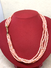 Collana fili corallo usato  Montebelluna