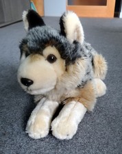 Peluche loup gris d'occasion  Pont-l'Abbé-d'Arnoult