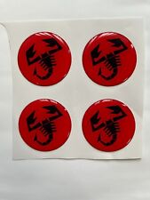 4x Abarth Silikon Felgenemblem Aufkleber Nabenkappen Mitte Radkappe Logo Decal comprar usado  Enviando para Brazil
