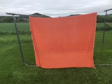 Vintage orange chenille for sale  Hixton