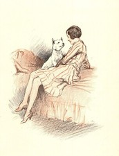 Vintage West Highland White Terrier Impressão Stampa Westie Ilustração Artística 6203b, usado comprar usado  Enviando para Brazil