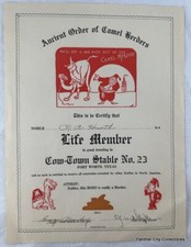 Antique masonic certificate for sale  Fort Worth