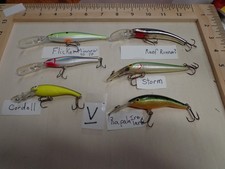 Usado, Lote V 6 iscas de pesca Walleye iscas artificiais Rapala cintilação tempestade de peixinho comprar usado  Enviando para Brazil