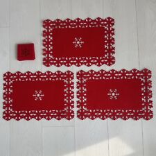 Christmas snowflake red for sale  DONAGHADEE