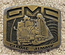 Fivela de cinto vintage década de 1970 GMC Gimme Jimmy trator reboque cabine caminhão comprar usado Fivela de cinto vintage década de 1970 GMC Gimme Jimmy trator reboque cabine caminhão comprar usado  Enviando para Brazil