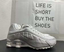 Nike Shox R4 branco metálico prata 2024 AR3565-101 feminino tamanho 7.5 comprar usado  Enviando para Brazil