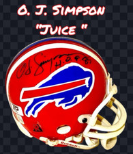 O.J. MINICAPACETE SIMPSON "JUICE" AUTOGRAFADO ASSINADO BUFFALO BILLS com certificado de autenticidade comprar usado  Enviando para Brazil