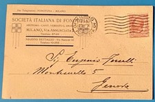 Cartolina società italiana usato  Italia