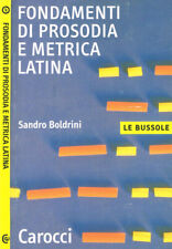 Fondamenti prosodia metrica usato  Italia