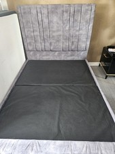 Grey velvet double for sale  PETERLEE