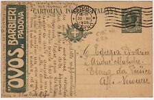 INTERO PUBBLICITARIO OVOS BARBIERI PADOVA 15 c 1920 CARTOLINA POSTALE PERFETTA comprar usado  Enviando para Brazil