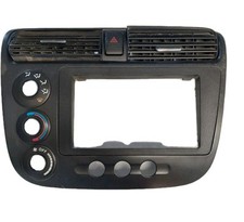 01-05 Honda Civic painel central controle climático AC ventilação rádio moldura preta fabricante de equipamento original comprar usado  Enviando para Brazil