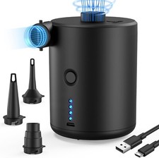 Bomba de ar elétrica USB recarregável mini compressor 4000mAh para colchão de ar para piscina, usado comprar usado  Enviando para Brazil