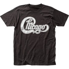 Camiseta masculina Chicago logotipo música rock and roll clássica banda nova preta, usado comprar usado  Enviando para Brazil