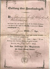 Quittung hausstandsgeld stadt gebraucht kaufen  Berlin