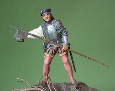 Figurine peinte hallebardier d'occasion  Sainte-Alvère