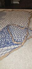REDE DE PEIXE decorativa azul em corda de sisal grossa 30' decoração de parede suspensa comprar usado  Enviando para Brazil