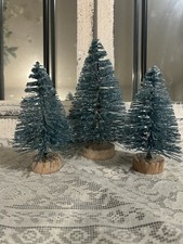 Conjunto de 3 pincéis de garrafa verde claro açucarado árvores de sisal de Natal 6,5" e 4,5" comprar usado  Enviando para Brazil