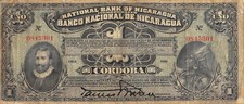 Nicarágua 1 Córdoba L. 20.3.1912 P 55a nota circulada GL comprar usado  Enviando para Brazil