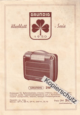 Prospekt 1950 grundig gebraucht kaufen  Einbeck